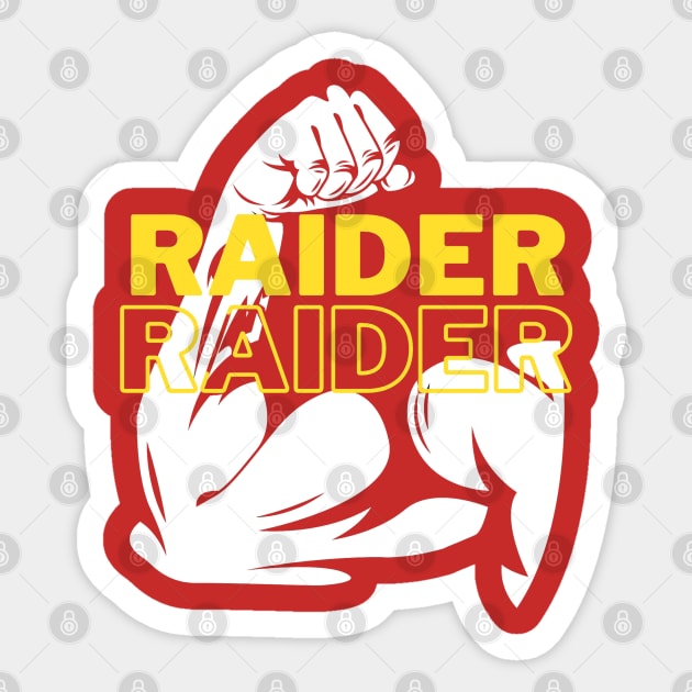 RAIDERS Sticker by STAR SHOP